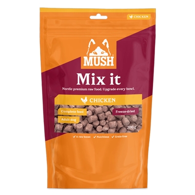 MUSH Mix It Frysetørret Barf med Kylling 200g